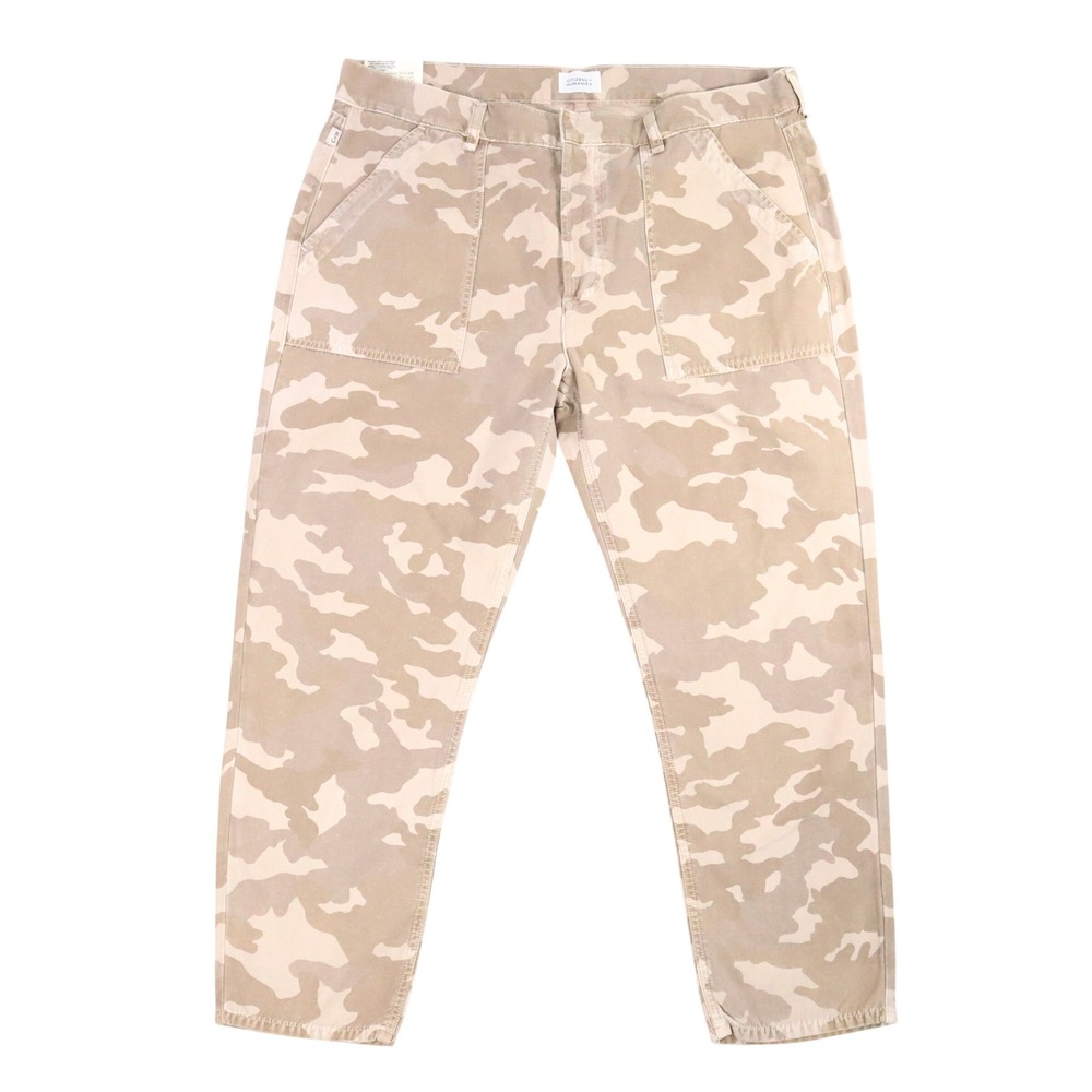 Citizens of Humanity Leah Cargo Pant Womens 32 Tan Taupe Camo Tapered Desert New